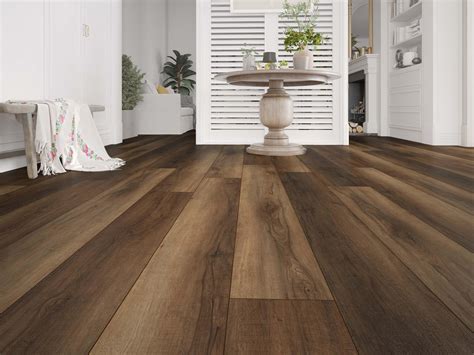 Auburn Oak Waterproof Rigid Core Luxury Vinyl Plank Cork Pad ...