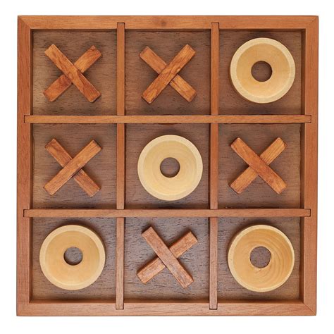 Snapklik.com : Tic-tac-Toe Wooden Board Game