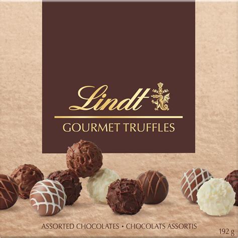 Lindt Gourmet Truffles Gift Box, 192 Gram Gift Box, Christmas Chocolate ...