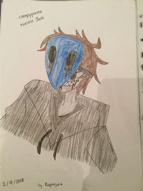 Creepypasta Drawings Eyeless Jack