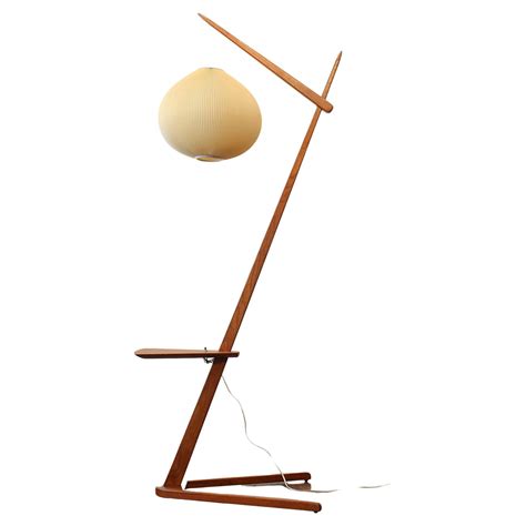 Mid-Century Modern Teak Atomic Floor Lamp at 1stDibs
