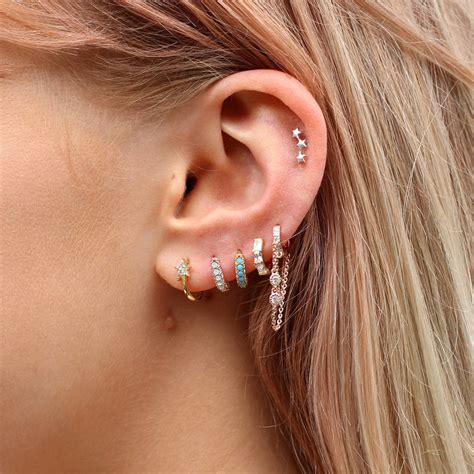 Huggie Earrings Star | 4nids.com