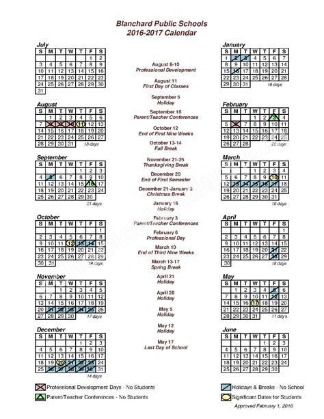 Blanchard Public Schools Calendars – Blanchard, OK