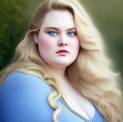 Incredible beauty By Imaginane AI Prompts: beautiful SSBBW Scandinavian Model with long blond ...