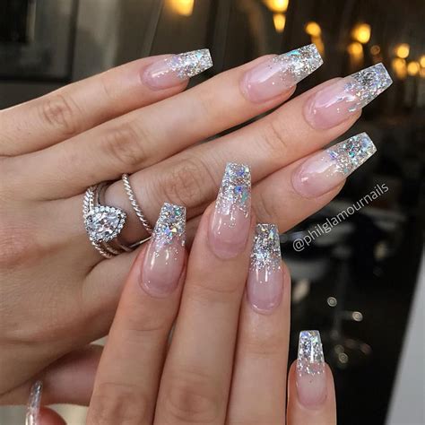 Clear Acrylic Nails With White Tips at Pamela Sheehan blog