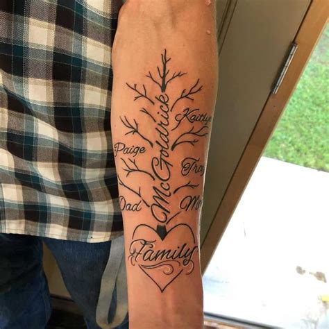 Pin by Erin Lavelle on Logan's tattoo | Family tree tattoo, Tree tattoo ...