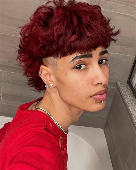 geon on Instagram: "🌟" | Dyed hair men, Red hair men, Men hair color