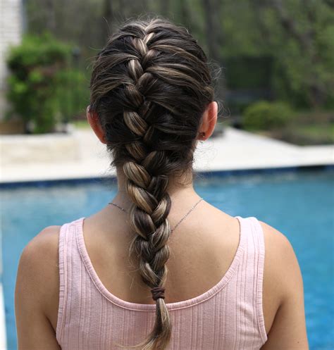 French Braid From The Back