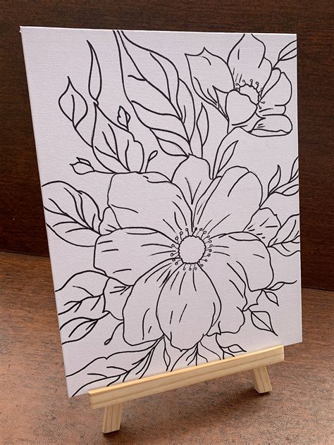 Pre Drawn Canvas Printable - Printable Word Searches