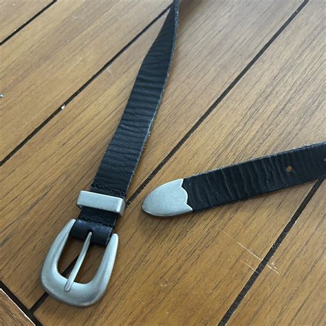 Urban Outfitters Women's Black Belt | Depop
