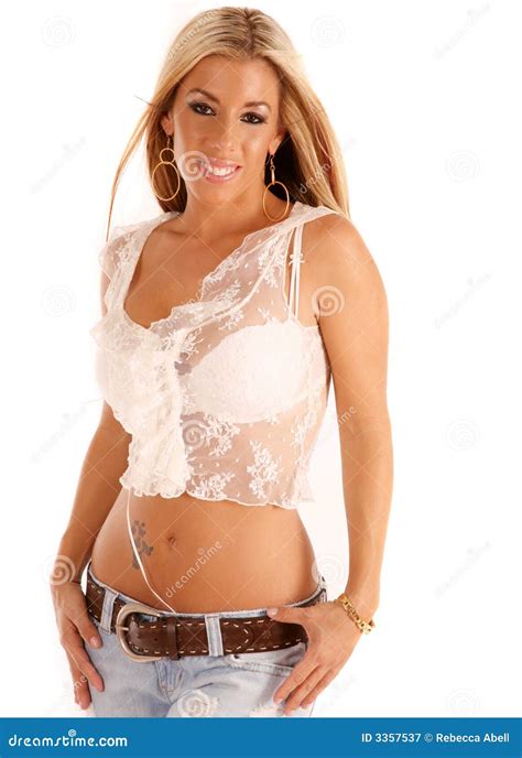 Beautiful Blond Latina stock image. Image of fashion, casual - 3357537