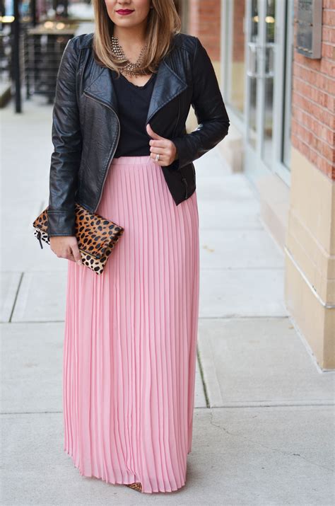 Pleated Maxi Skirt