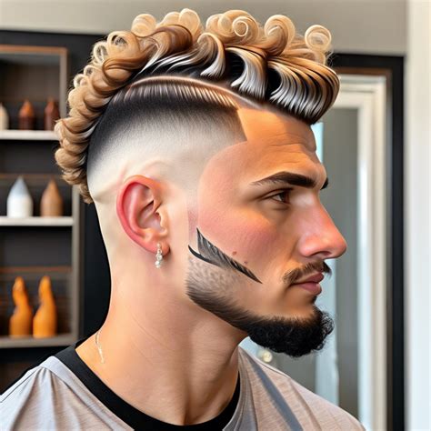 15 Curly Mullet Fade Ideas to Refresh Your Style - Burst of Style