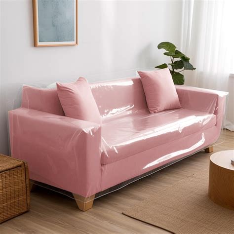 Rebrilliant Clear Thick Plastic Couch Cover for Moving & Storaging ...