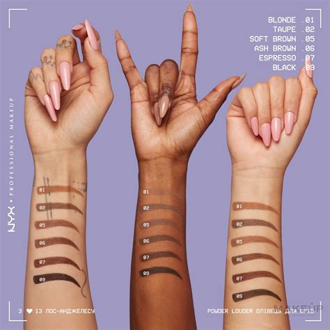 NYX Professional Makeup Powder Louder Eyebrow Pencil - Eyebrow Pencil ...