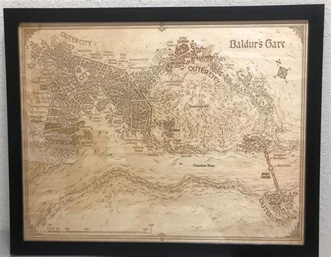 Baldurs Gate Map from Dungeons & Dragons - BreakPoint Laser