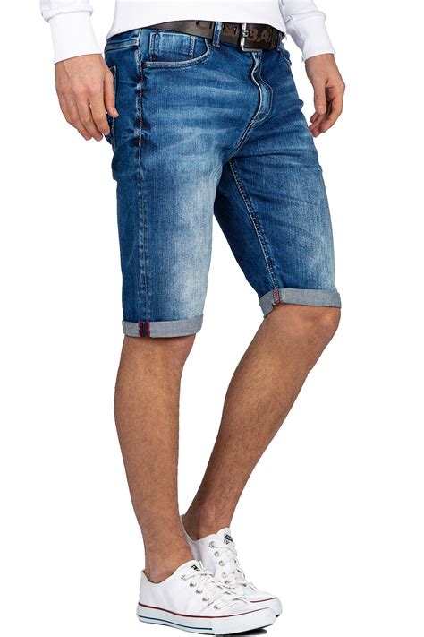 Herren Jeans Shorts Capri Kurze Hose Denim Jogging Bermuda Stretch ...