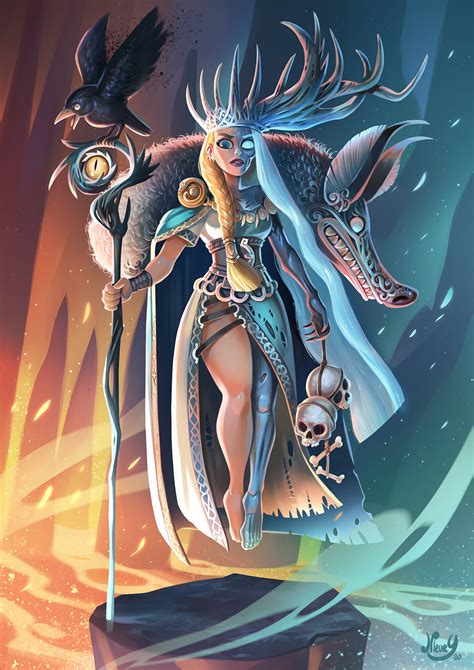 ArtStation - Hel, goddess of death