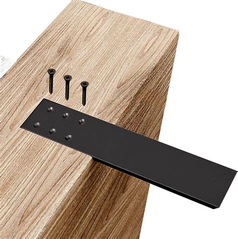 Amazon.com: WEKIS Countertop Support Bracket, 3 Pack Solid Iron Heavy Duty Hidden Flat Floating ...