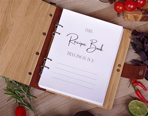 Personalized Recipe Book Cook Book Binder Recipe Journal - Etsy