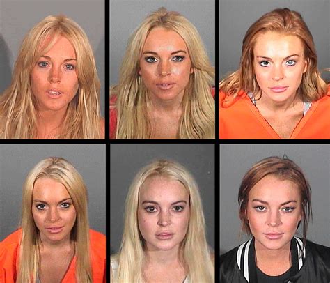 Lindsay Lohan Mug Shot 2010
