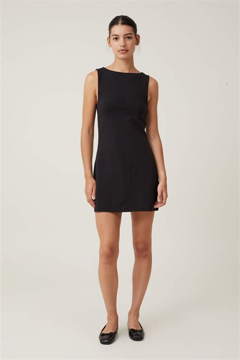 Bella Boat Neck Mini Dress