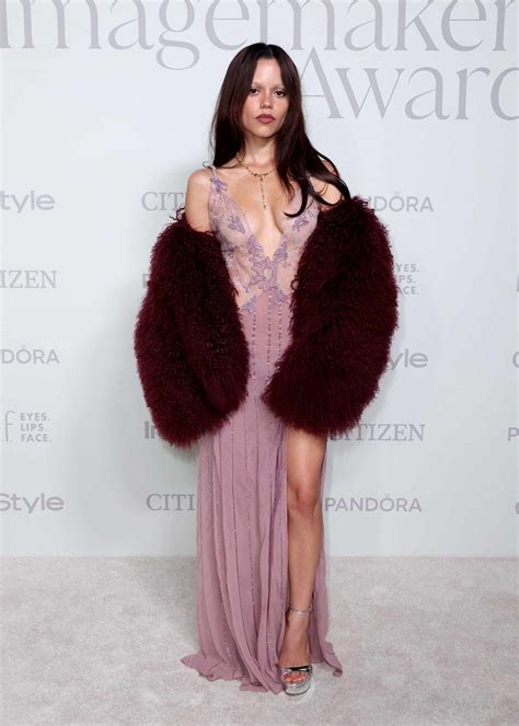 Jenna Ortega Stuns in Sheer Lace Dress at InStyle Imagemaker Awards 2025