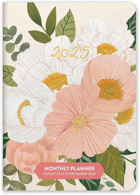 Orange Circle Studio Pocket Planner 2025, Bella Flora, Weekly & Monthly ...