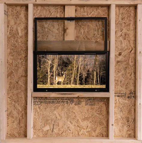 24" x 12" Hunting Blind Window - Zero 4 Outdoors