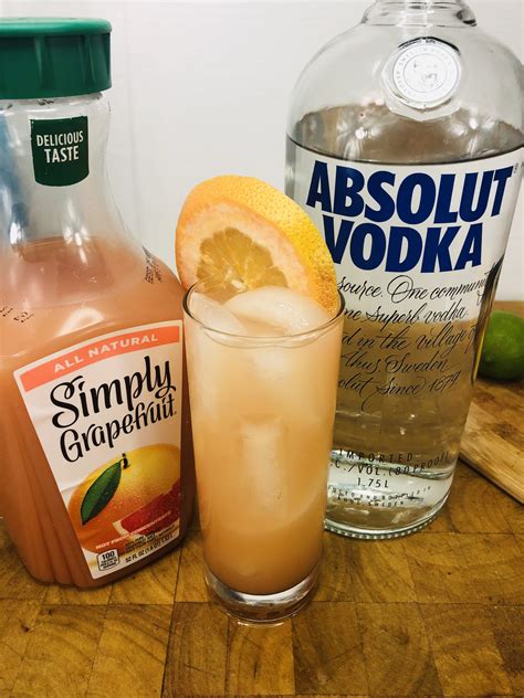 Vodka And Grapefruit Juice