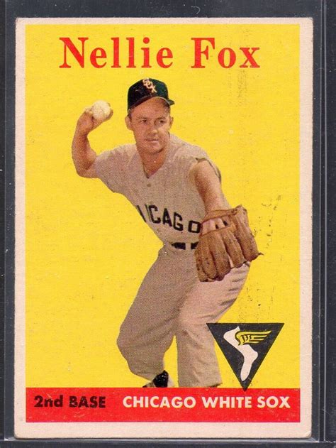 NELLIE FOX 1958 Topps #400 Baseball Card - Chicago White Sox - Etsy