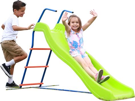 Amazon.com: Kids 6ft Outdoor Slide Playground Slide: Freestanding ...