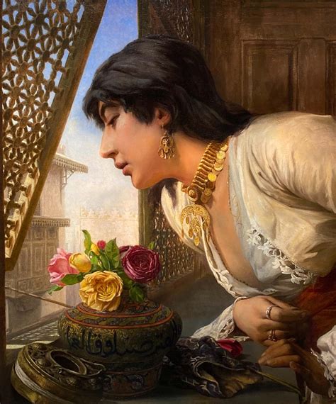 Walter Charles Horsley - The Distraction, Late 19th Century Oil Painting, Orientalist For Sale ...
