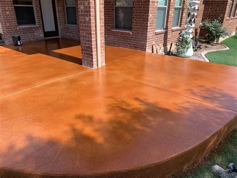 Stained Concrete Patio Colors