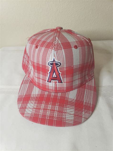 Vintage Plaid Los Angeles Angels Hat 50th Year Anniversary NEW | eBay