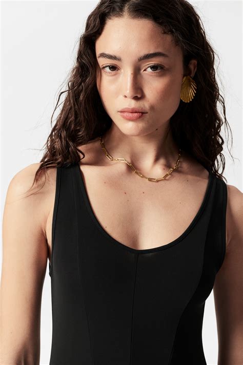 Cut-Seam Maxi Dress - Black - Ladies | H&M GB