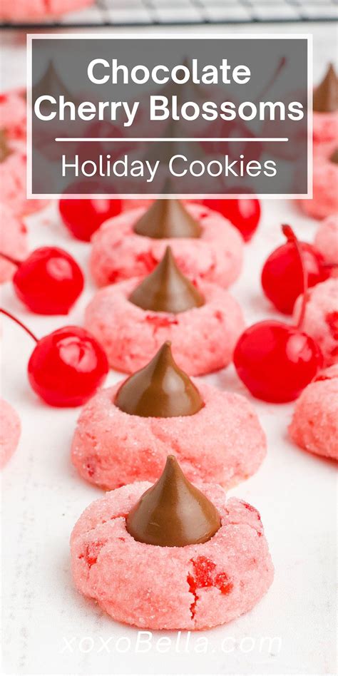 Easy Chocolate Cherry Blossom Cookies Recipe