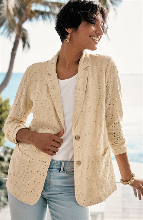 Easy Eyelet Blazer | JJill