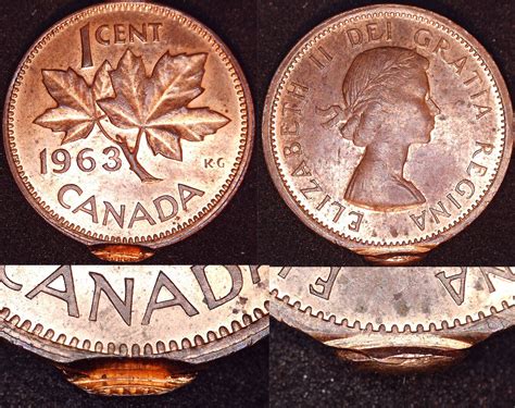 Coins and Canada - 1 cent 1963 - Proof, Proof-like, Specimen, Brilliant ...