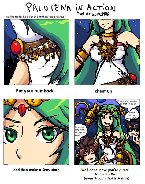 Palutena in Action by SpideyHog on DeviantArt