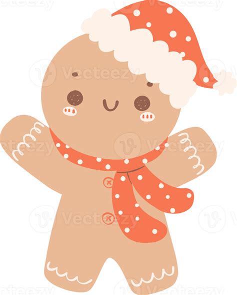 Cute gingerbread man 31762585 PNG
