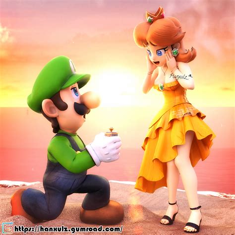 Luigi X Daisy: The Proposal by Hanxulz on DeviantArt