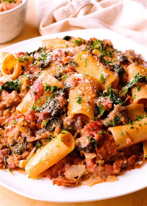 Italian Sausage and Spinach Pasta