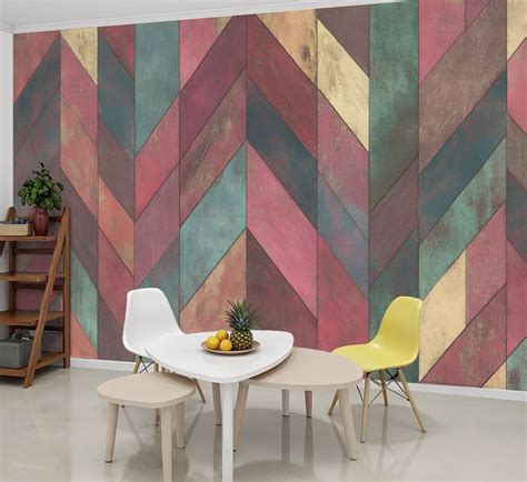 Peel and Stick Wallpaper Wall Murals Western Tribal Southwestern 69"H x 96"W Removable Wall ...