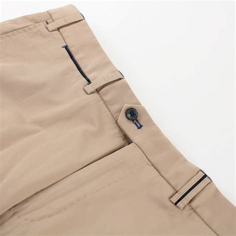 Hiltl NWT Casual Pants / Chinos Size 36 Peaker Solid Khaki Tan Cotton ...