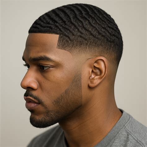 Taper Fade with Waves Cut, Style & Maintain - Low Taper Fade Haircuts ...