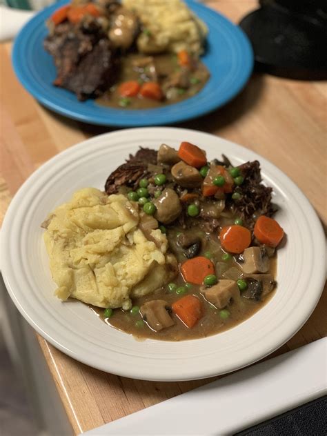 We had a nice rainy day where I'm at so I made a pot roast and mashed ...