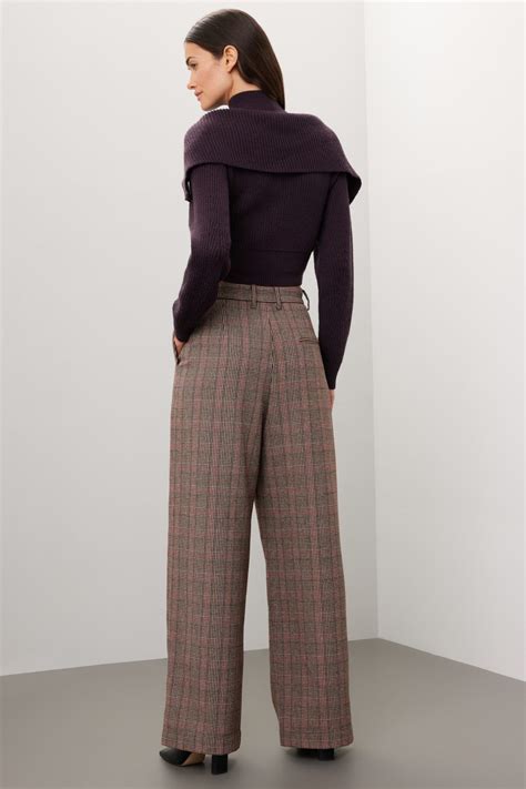 Wide Leg Plaid Pants by Ronny Kobo x RTR | Rent the Runway
