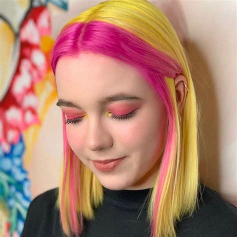 Pin by Kristina Mckay on Gothic hair in 2025 | Yellow hair color, Pink ...