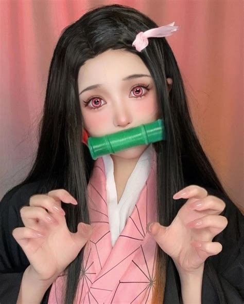 25 Nezuko Cosplay From Demon Slayer